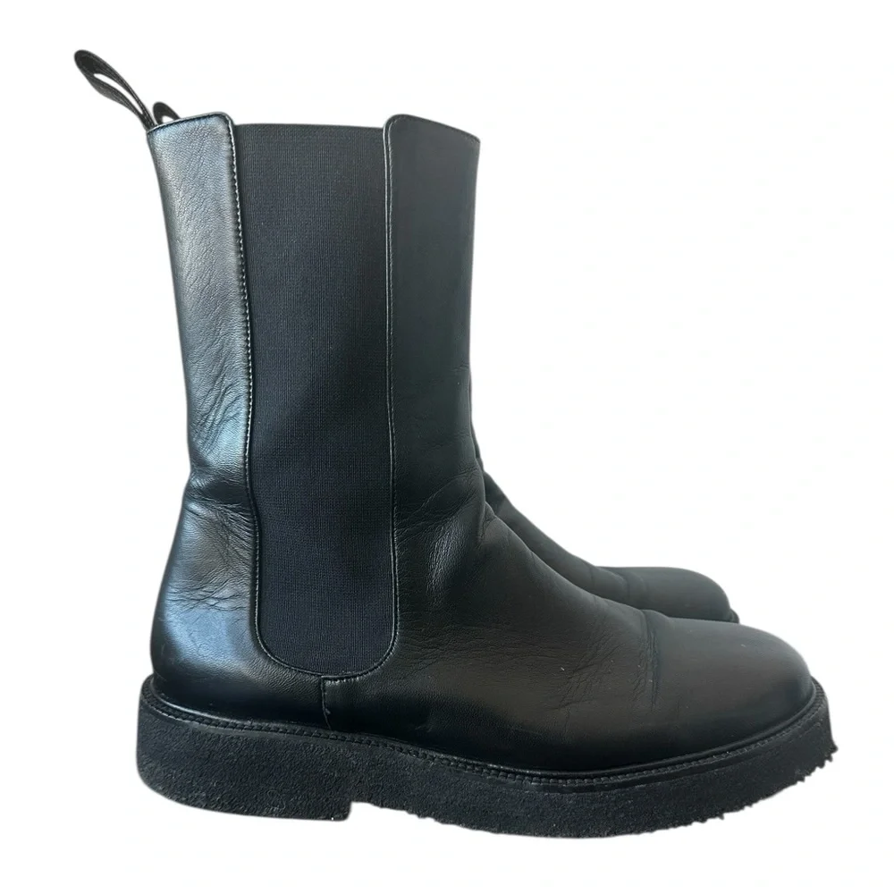 STAUD Palamino Chelsea Boot Black Leather 7.5 - Picture 6 of 14